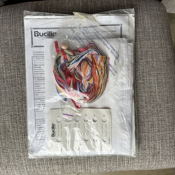 Bucilla Baby Counted Cross Stitch Kit 42547 Bashful Bunny Growth Chart 8"x33" 19 - Picture 4 of 4